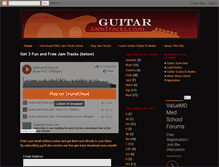 Tablet Screenshot of guitarjamtracks.com